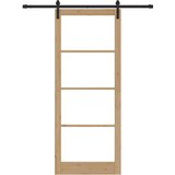  Klizna vrata ORKDAL Prirodna i crna 93 x 232 cm | shoptok.hr