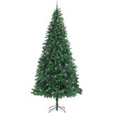 vidaXL Umestno božično drevo Zelena 300 cm PVC in kovina in plastika | Shoptok.si