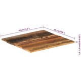  Četvrtasta stolna ploča 60x60 cm 15 - 16 mm od obnovljenog drva | shoptok.hr