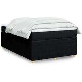 vidaXL Krevet box spring s madracem crni 120 x 190 cm od tkanine | shoptok.hr