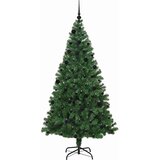  Umjetno božićno drvce Zelena 210 cm PVC i Čelik i Plastika 110 x 110 x 210 cm | Shoptok.si