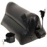 You2Toys Dark Magic Inflatable Love Cushion for Couples with Cuffs Black Cene