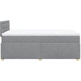  Krevet s oprugama i madracem svjetlosivi 120x190 cm od tkanine | shoptok.hr