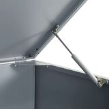  Lopa za smetnjak za 3 smetnjake siva 207x79x117 cm jeklo | Shoptok.si