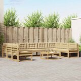  Set vanjskih sofa 10 kom. Bijela i bež | shoptok.hr