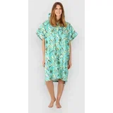 Humming Birds Surf poncho light green