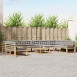  Set vanjskih sofa 11 kom. Bijela i svjetlosiva | shoptok.hr
