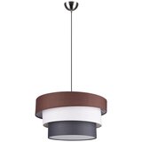  Siva/smeđa viseća svjetiljka s tekstilnim sjenilom ø 45 cm Ibis – | shoptok.hr