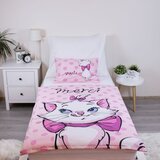 Jerry Fabrics Rožnata bombažna otroška posteljnina za otroško posteljico 100x135 cm Marie Cat "Merci" – | Shoptok.si