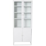 Venture Home vitrina Bakal 40,5 × 190 × 80 cm, bijela | shoptok.hr