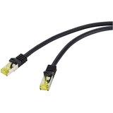 Renkforce RF-4995166 RJ45 omrežni kabel\, Patch kabel CAT 6a (neobdelani kabel CAT7) S/FTP 10.00 m črna TPE plašč\, prilagodljiv\, ognjevaren 1 kos, (20421340) | Shoptok.si