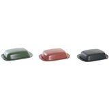 Posuda za maslac DKD Home Decor 19 x 13 x 5 cm Gres Keramika (3 Dijelovi) | shoptok.hr