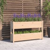 vidaXL visoka greda 112x25x66 cm trdna borovina Cene
