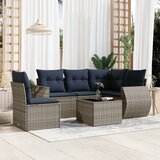  Vrtni set od 6 dijelova s jastucima, sivi poliratan Grey and blue | shoptok.hr