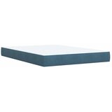 Krevet s box springom madracem i LED-om Plava 140 x 190 cm - Plava 140 x 190 cm Prošiveno gumbima | shoptok.hr