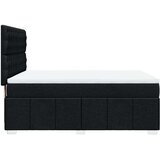 vidaXL Box spring postelja z vzmetnico črna 160x200 cm blago | Shoptok.si