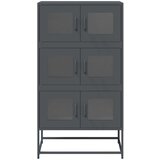 vidaXL Visoka ploča antracit 68x39x123 cm čelik | shoptok.hr