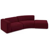 Makamii Bordo baršunasti ležaljka (s desnim kutom) Ekahi – | shoptok.hr