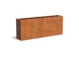 ADEZZ Korito za rastline Carrez iz jekla Corten - pravokotno - 200 x 40 x 80 cm | Shoptok.si