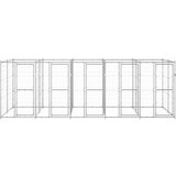 vidaXL vanjski kavez za pse od pocinčanog čelika 12,1 m² | shoptok.hr
