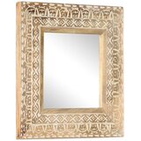  Ručno izrezbareno ogledalo 50 x 50 x 2,6 cm masivno drvo manga | shoptok.hr