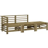 Maison Chic Seti vrtnega pohištva - Vrtna garnitura - Vrtni pohištvo set 3-delna impregnirana borovina, (21811454) | Shoptok.si