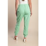 Fenzy Plus Size Bombažne Hlače, Svetlo Zelene | Shoptok.si