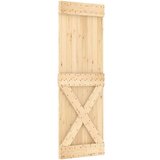 vidaXL Klizna vrata s priborom za montažu 70 x 210 cm masivna borovina | shoptok.hr
