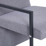  Fotelja od tkanine svjetlosiva | shoptok.hr