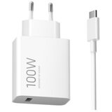Xiaomi Mi 100W punjač Combo Type-A + kabl Type C bela ( 70394 ) Cene