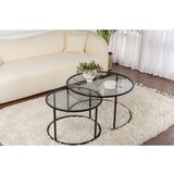 Hanah home Klupski stoli Sarin (Crna/Siva) | shoptok.hr
