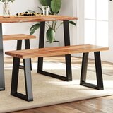 The Living Store Klop z naravnim robom 110 cm trden akacijev les - Klop, (21662841) | Shoptok.si