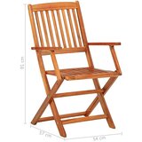  11-dijelni vrtni blagovaonski set od masivnog drva bagrema | shoptok.hr
