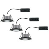 PAULMANN Set ugradbenih LED svjetiljki Vali (16,5 W, Crna, 3 Kom., Topla bijela, IP65) Cijene