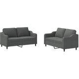  2-dijelni set sofa s jastucima tamnosivi od tkanine | shoptok.hr
