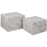 Actona Bele mizice v marmornem dekorju v kompletu 2 ks 58x58 cm Dice – | Shoptok.si