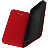 AVIZAR Ovitek Folio iz pravega usnja za iPhone 5 / 5S / SE 2017, držalo za kartice, video stojalo, rdeča, (20526816) | Shoptok.si