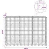  Gabion s 5 mm žicom i mrežom 5x5 cm 150x30x100 cm | shoptok.hr