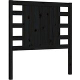 Posteljni okvir z vzglavjem črn 2FT6 trden les, (20735834) | Shoptok.si