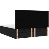  Okvir kreveta s madracima crni 160x200cm od tkanine | shoptok.hr