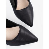 Shelvt Black suede stiletto pumps | Shoptok.si