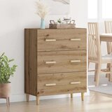 vidaXL Strani šal artisan hrast 34 x 69,5 x 90 cm Konstruiran les | Shoptok.si