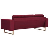 vidaXL trosjed od tkanine crvena boja vina | shoptok.hr