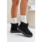 EVENTO Women's platform snow boots made of eco suede black Atteria | Eponuda.ba