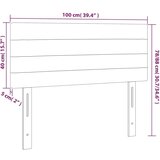  LED posteljno vzglavje temno zeleno 100x5x78/88 cm žamet, (20738322) | Shoptok.si