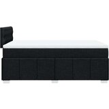 vidaXL Box spring postelja z vzmetnico črna 120x190 cm blago | Shoptok.si