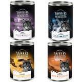 Wild Freedom Adult Sterilised 6 x 400 g - bez žitarica - Mješovtio pakiranje (2xčista piletina, 2xcrni bakalar, 1xkunić, 1xpačetina) Cijene