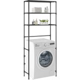 vidaXL Stojalo za nad pralni stroj 3-nadstropno črno 69x28x169 cm, (20769031) | Shoptok.si