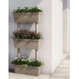  Vrtna sadilica 6 kom 100 cm smeđesiva - Sivo-smeđa 2 | shoptok.hr