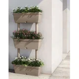 Vrtna sadilica 6 kom 100 cm smeđesiva - Sivo-smeđa 2
